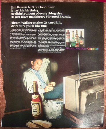 1967 Hiram Walker Cordials Ad