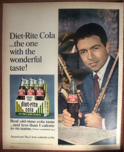 1967 Paul Horn Diet-Rite, Clairol Ad
