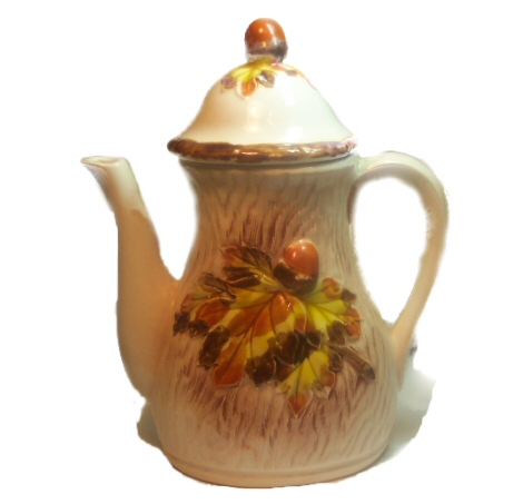 Acorn and Oak Leaves Teapot