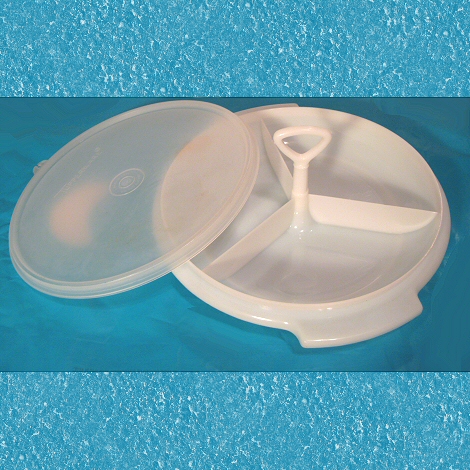 Tupperware 3 Part Divided Server with Handle