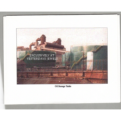 Bethlehem Steel Oil Storage Tanks Notecard
