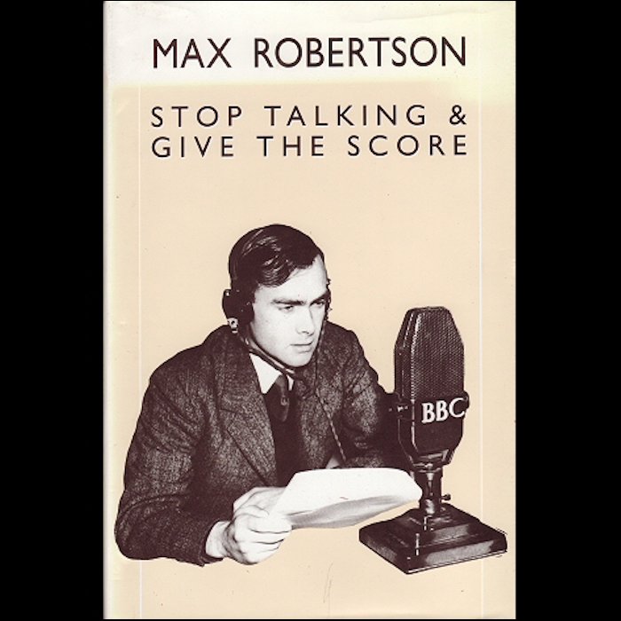 Max Robertson Wimbledon Book Stop Talking SIGNED