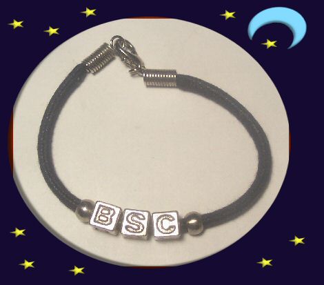 Corded BSC Initial Youth Bracelet