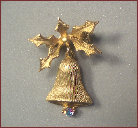 Dangling Christmas Bell Pin