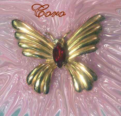 Coro Butterfly Pin