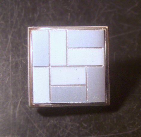 Modernist Stone Tile Pin