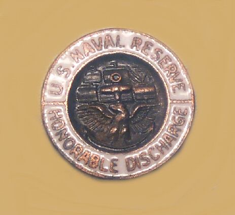 Naval Reserve Honorable Discharge Stud Button