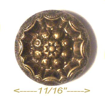 Old Brass Two Piece Button