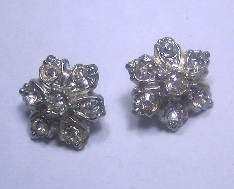 Pot Metal and Rhinestone Buttons