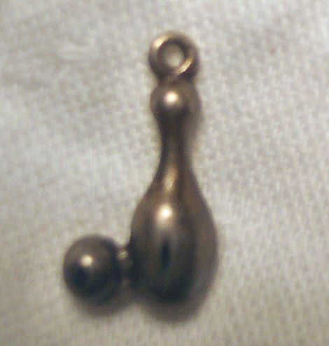 Steel Bowling Pin and Bowling Ball Charm