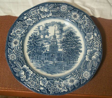 Staffordshire Liberty Blue Dinner Plate