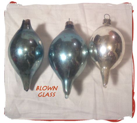 Old Hand Blown Glass Ornaments