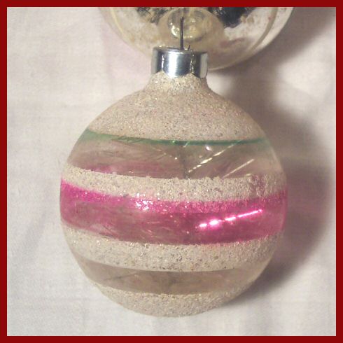 Transparent Christmas Ornament w/ Silver Garland Insert