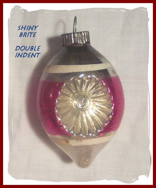 Shiny Brite Indented Reflector Christmas Ornament