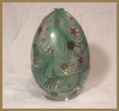 Hand Decorated Christmas Egg