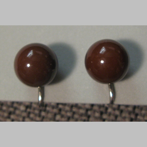 Chocolate Brown Bead Earrings