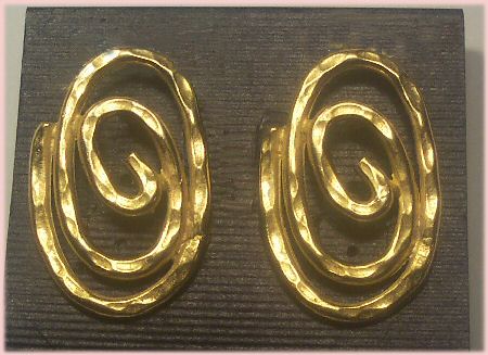 Gennaro Hammered Spiral Earrings