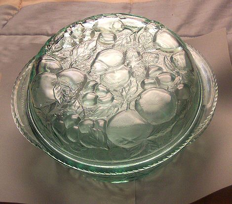 Indiana Glass Green Madeira Casserole Ovenware With Lid