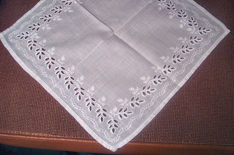 Cutwork and Embroidery Napkin