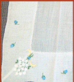 Double Hemmed Embroidered Hanky