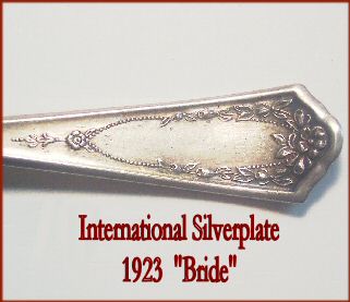 Small 1923 International Bride Silverplate Fork