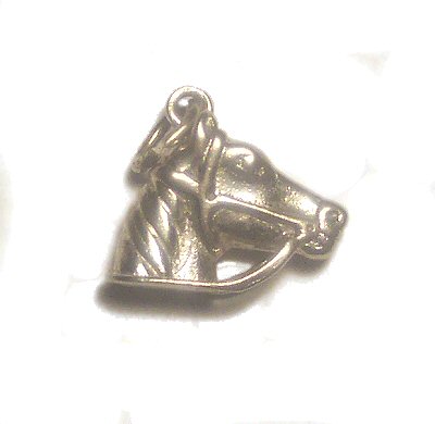 Sterling Horse Head Charm