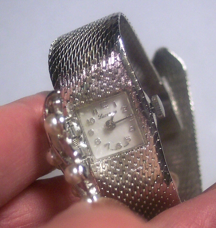 Lucerne Flip Top Watch with Mesh Band