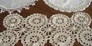 Lot of 3 Crocheted Doilies