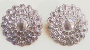 Marcasite Buttons -Set of 2