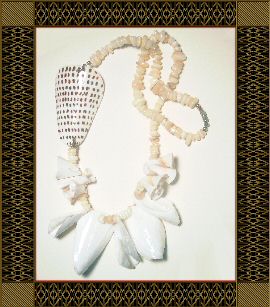Natural Stone and Shell Necklace