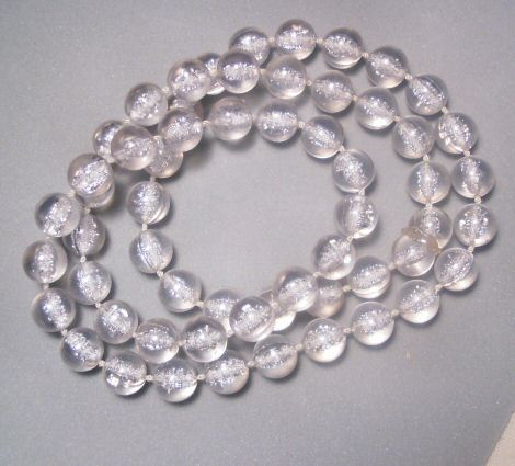 Clear Vintage Plastic Necklace