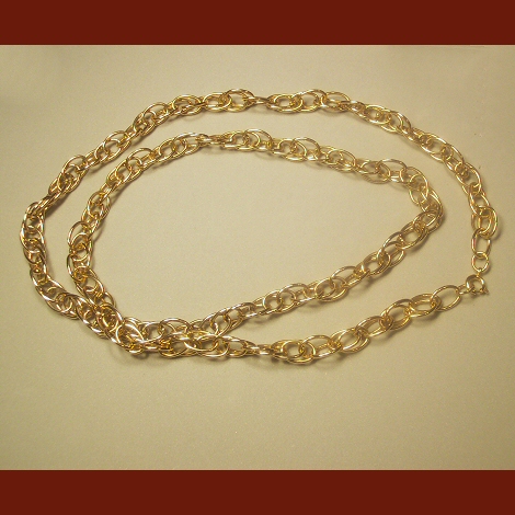 Big Link Goldtone Necklace