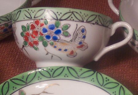 Handpainted Porcelain Japan Teacup