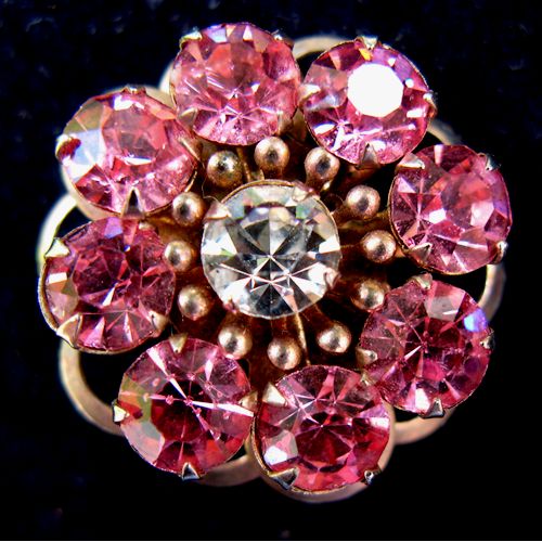 Bright Pink Flower Pin