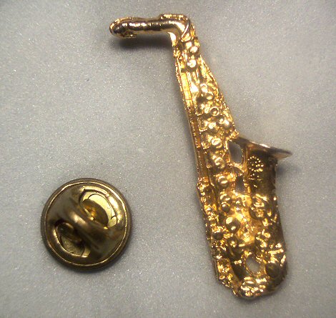 Saxophone Lapel Pin