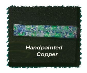 YJ Originals Handpainted Copper Tie Clasp - Cool Dappled