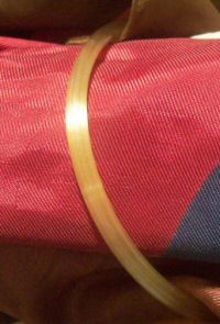 Transparent Yellow Glass Bracelet