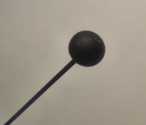 Antique Oxidized Steel Hatpin 9 Inch